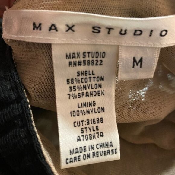 Max Studio black lace top - Picture 4 of 8